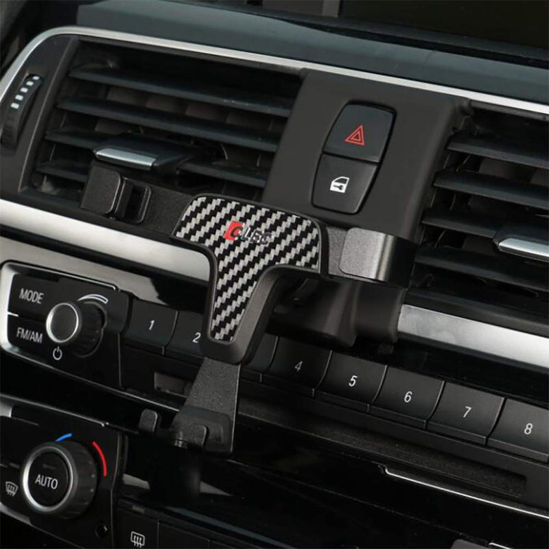 [Australia - AusPower] - Beerte Phone Holder fit for BMW 3 Series 2012-2018,4 Series 2013-2019 Adjustable Car Air Vent,360 °Rotation,Car Dashboard Cell Phone Mount fit for Any inches Mobile Phone (Carbon Fiber) Carbon Fiber 