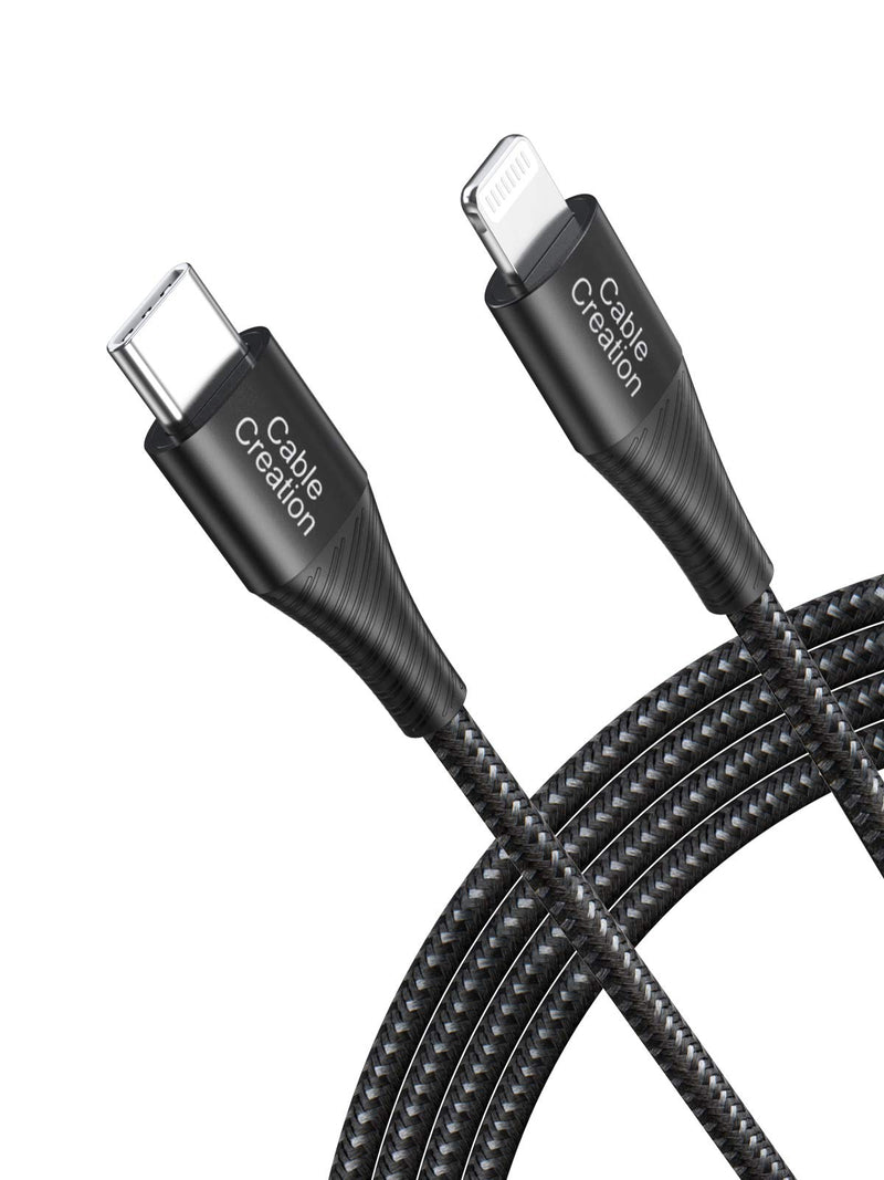 [Australia - AusPower] - USB C to Lightning Cable 6FT, CableCreation iPhone 13 Charger [MFi Certified], Braided Type C to Lightning Cable Fast Charging Cord for iPhone 13, 12, 11, X, XS, 8, 8 Plus, AirPods Pro and More 