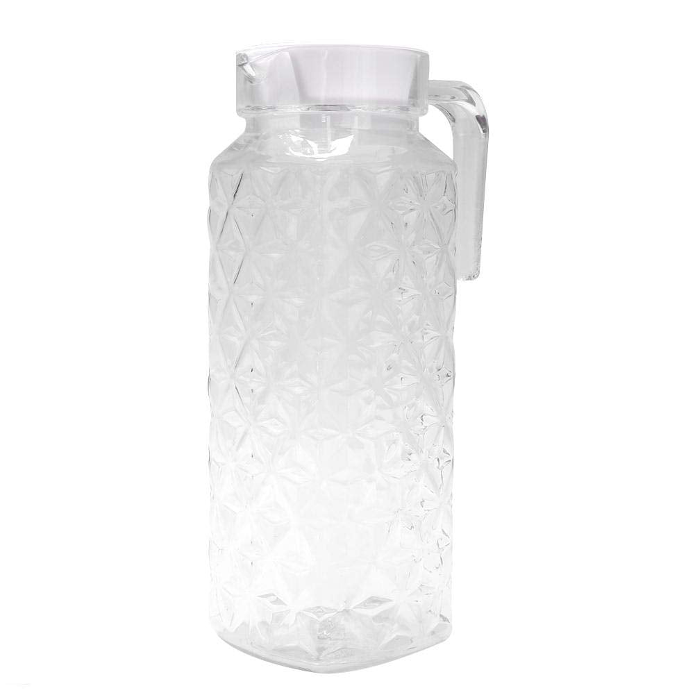 [Australia - AusPower] - Water Containers, Pitcher Carafes, Household Heat Resistant Fall Resistance Tea Hotel Beverages for Juice Restaurant Home(Transparent, 1.1 liters 1-50) 