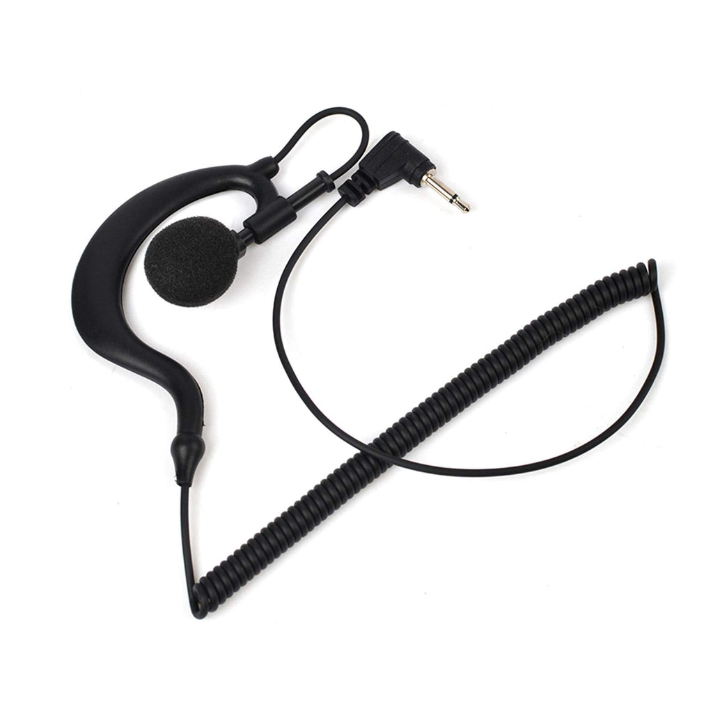 [Australia - AusPower] - UAYESOK 3.5mm Police Receive/Listen Only Earpiece G Shape Soft Ear Hook Surveillance Headset for Two Way Radio, Radio Speaker Mic 