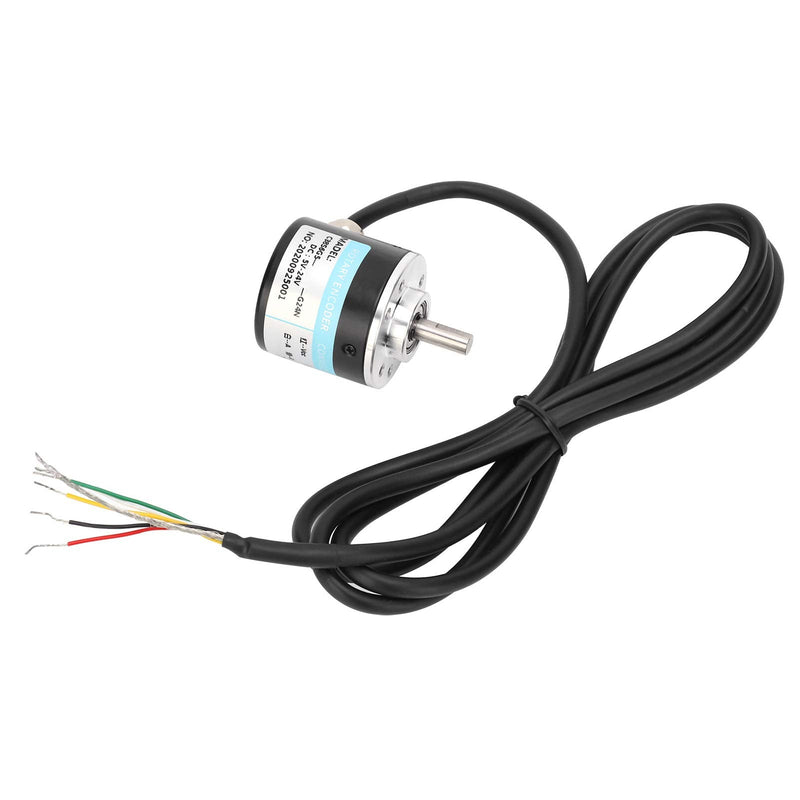 [Australia - AusPower] - DC5-24V Incremental Optical Rotary Encoder Solid Shaft ABZ 3?Phase Motion Controls Component 30KHZ 1000B/1024B (1024Z) 1024Z 