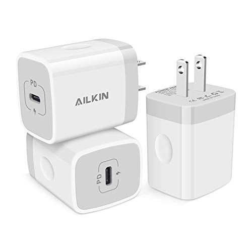 [Australia - AusPower] - 3Pack USB C Charger for iPhone 13, Type C Fast Charging Block, 20W PD Phone Charge USB-C Plug Wall Adapter Cube for iPhone 12 Pro Max, 12, Samsung Galaxy A52 Note20, Google Pixel 5, Motorola, USBC Box White 