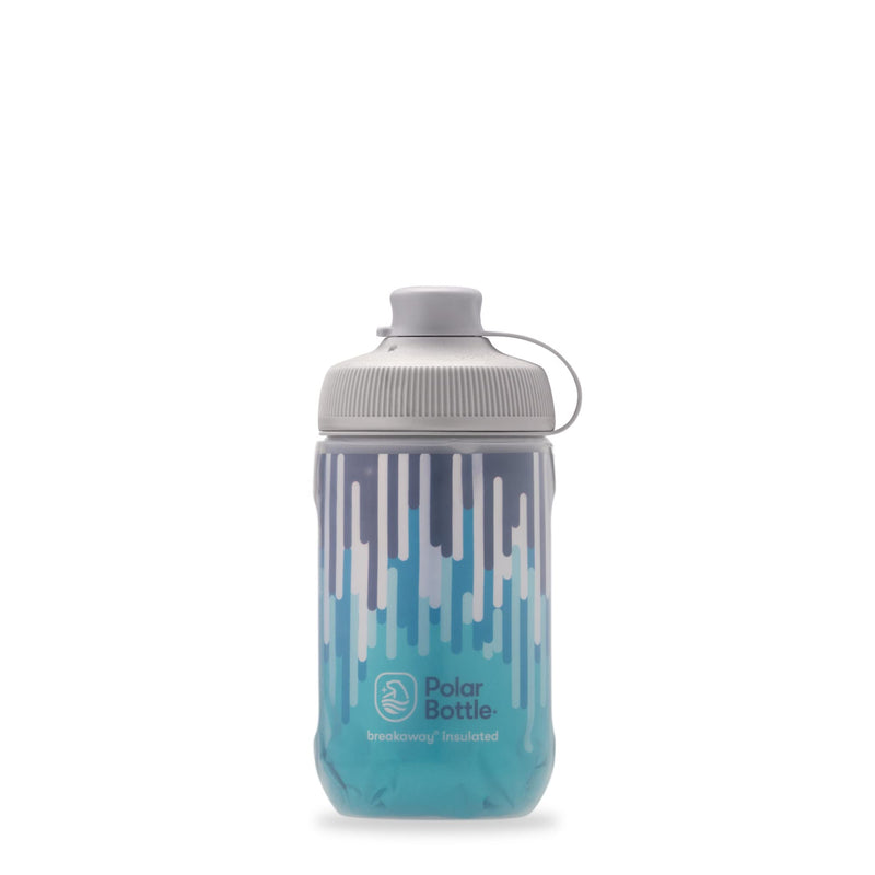 [Australia - AusPower] - Polar Bottle Breakaway Muck Insulated Mountain Bike Water Bottle - BPA Free, Cycling & Sports Squeeze Bottle with Dust Cover (Zipper - Slate Blue & Turquoise, 12 oz) Blue Zipper 