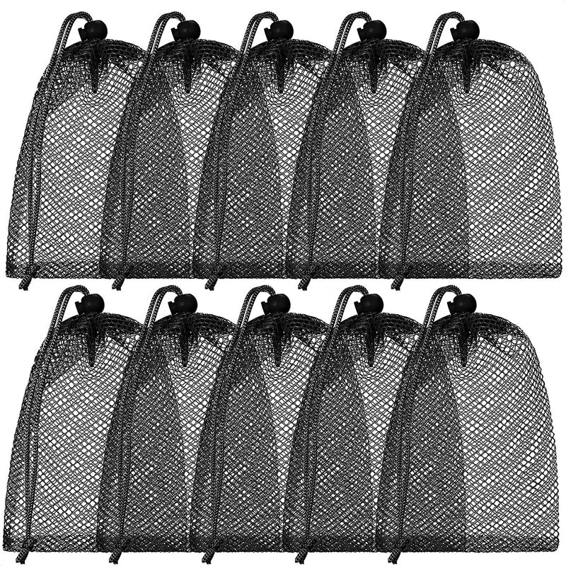 [Australia - AusPower] - Small Mesh Bags Bag Camping Nylon Drawstring Bag Durable Mesh | Little Bags for Storage Mesh Bag with Drawstring Cord Lock Closure for Toys, Laundry 
