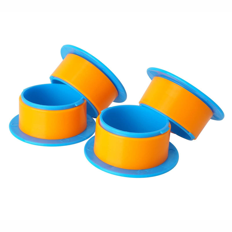 [Australia - AusPower] - OVOV Stretch Wrap Dispenser 2 Pair Plastic Hand Saver Fit for 3” Core Shrink Wrap Holder (Blue) Free Blue 