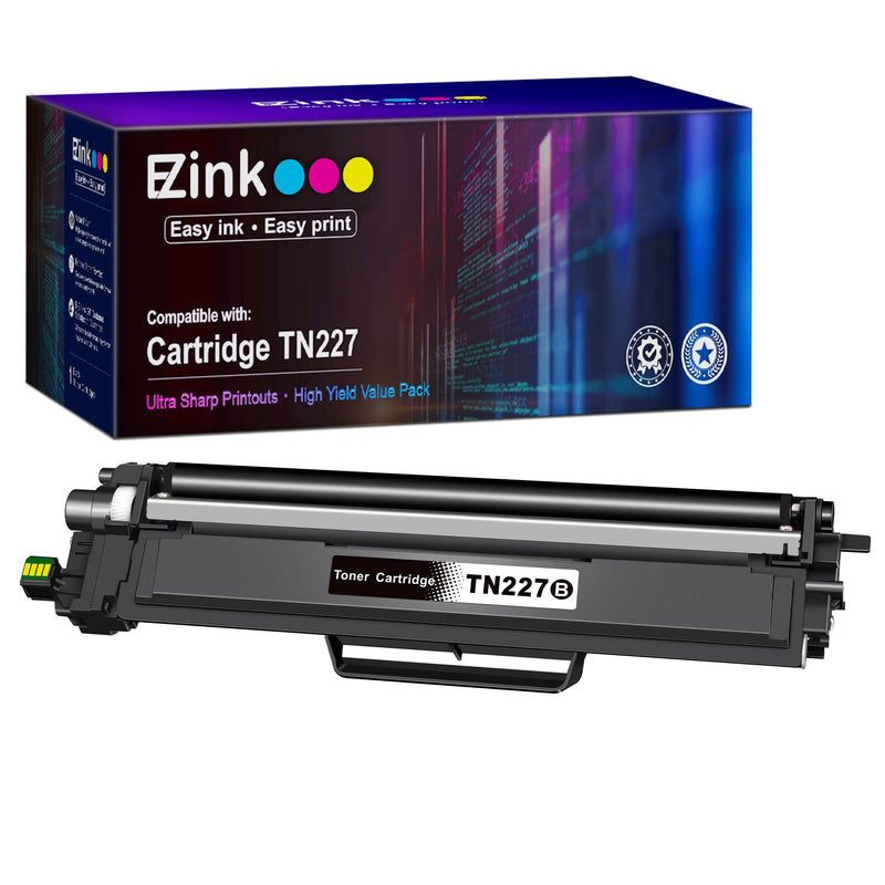 [Australia - AusPower] - E-Z Ink (TM) with Chip Compatible Toner Cartridge Replacement for Brother TN227 TN-227 TN227bk TN223bk TN223 use with MFC-L3770CDW MFC-L3750CDW HL-L3230CDW HL-L3290CDW HL-L3210CW MFC-L3710CW (1 Black) 