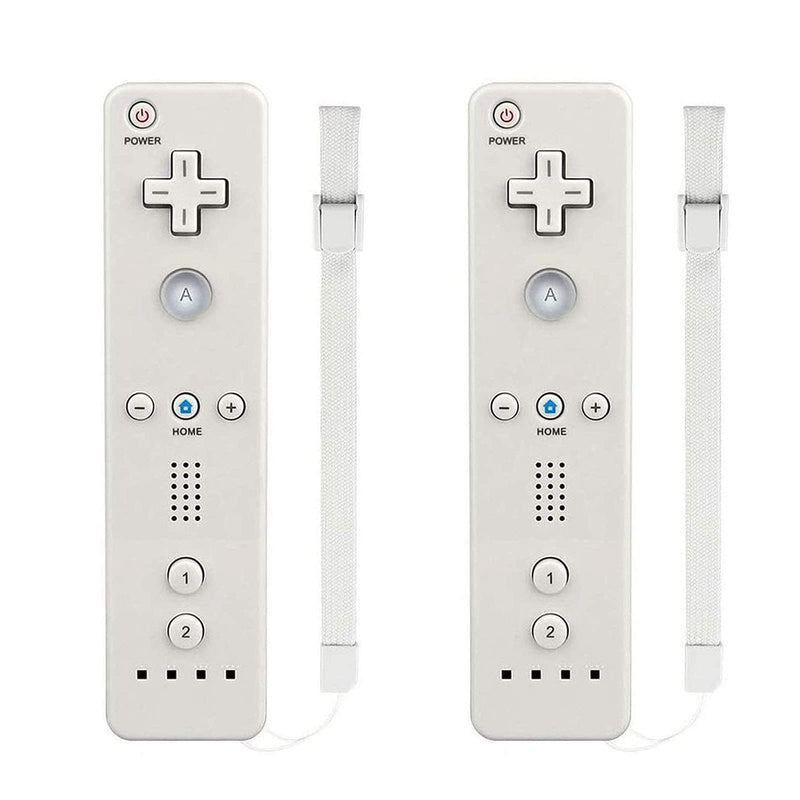 [Australia - AusPower] - Wii Remote Controller,MOLICUI Wii Game Wireless Controller for Nintendo Wii/Wii U Console,2 Packs,White white 