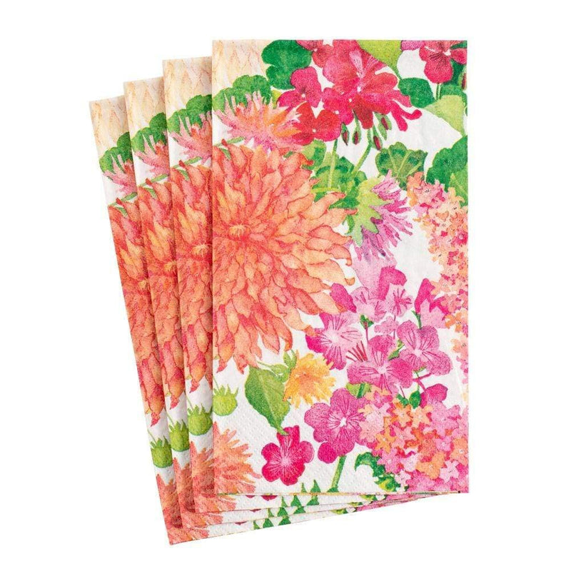 [Australia - AusPower] - Caspari Summer Blooms Paper Guest Towel Napkins - Two Packs of 15 2 