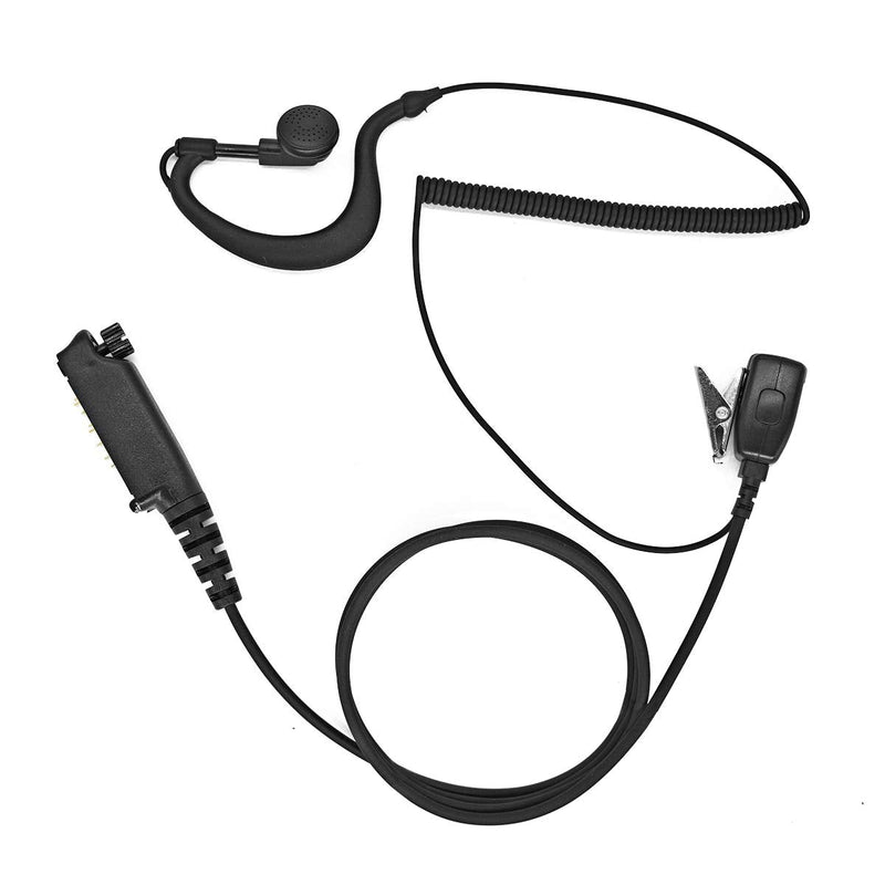 [Australia - AusPower] - JUYODE Pogo Pin G Shape Earpiece for Sepura STP8000, STP8030, STP8035, STP8038 with Reinforced Cable Noise Canceling Mic 