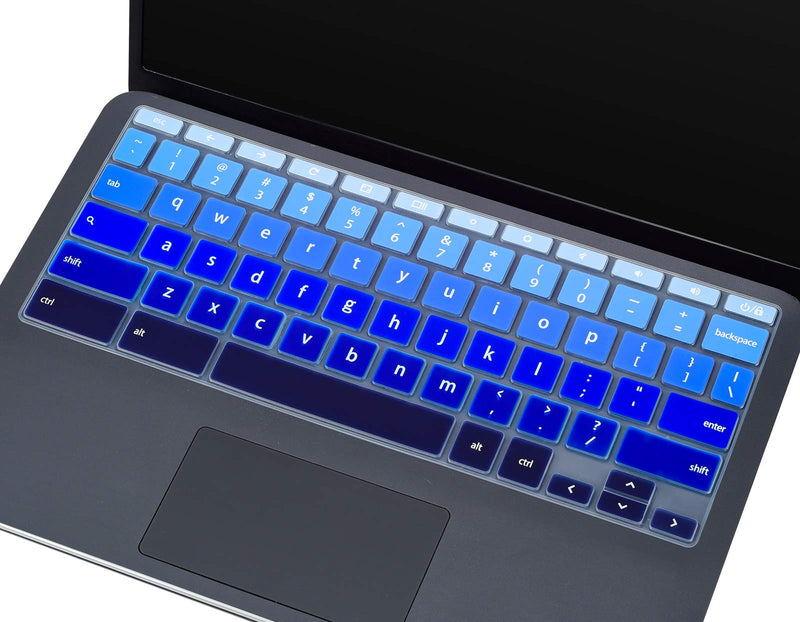 [Australia - AusPower] - Keyboard Cover for HP Chromebook 11A G8 11.6",2020 HP Chromebook 11 11a-na0010nr/21nr/30nr/40nr/50nr/60nr,HP Chromebook X360 12b-ca0010nr,HP Chromebook x360 11 G3 EE Laptop Protective Accessories Ombre Blue6S 