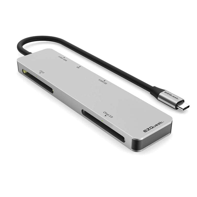 [Australia - AusPower] - EZQuest USB-C CFast 2.0 Card Reader 5 Ports with UHS II SD/Micro SD 