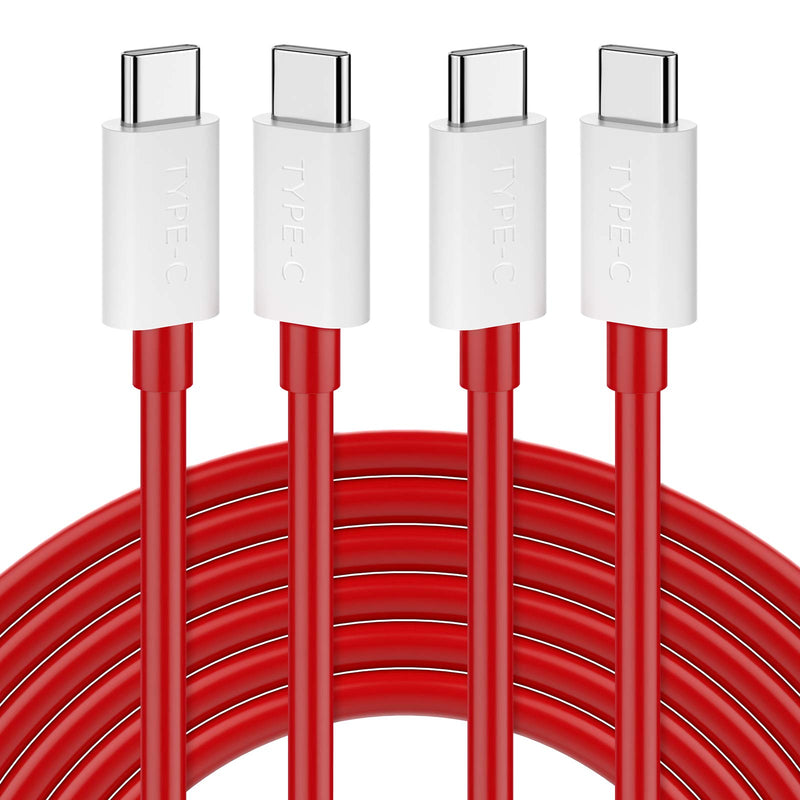 [Australia - AusPower] - USB C to USB C Cable OnePlus 9 9 Pro 8T Warp Charge Type C Charger Cord Fast Charging Cable for Samsung S22 Ultra Flip 3 Fold S20 S21 FE MacBook Air/Pro iPad Mini Pro/Air Pixel 6, [2-Pack] 4ft 65W 