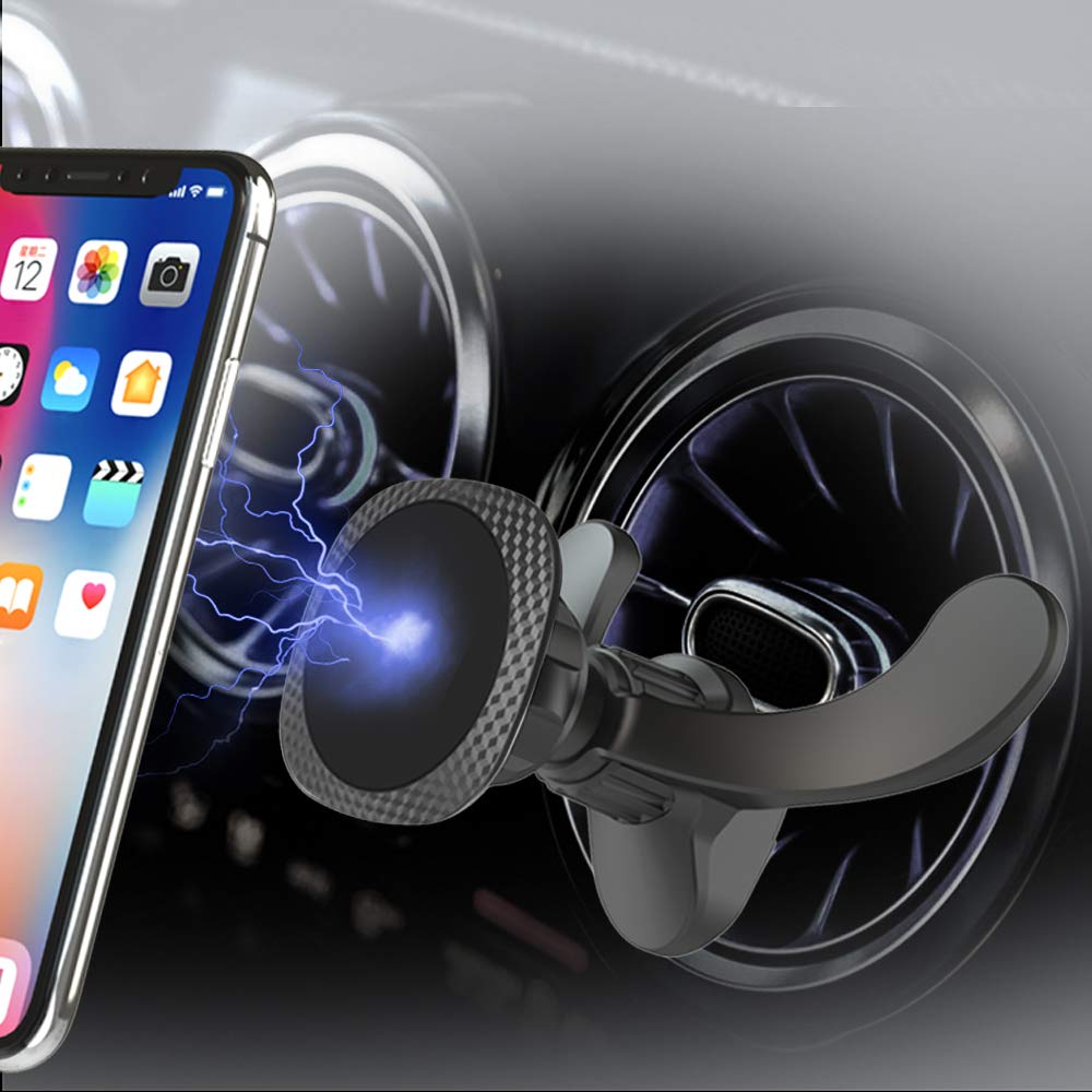 [Australia - AusPower] - Mirai Magnetic Phone Car Mount Holder, Car Air Vent Magnetic Cell Phone Holder with Upgraded Clamp and Strong Magnets for Car Compatible with 4-6.7 Inch Smartphone and Tablets MAGNET 
