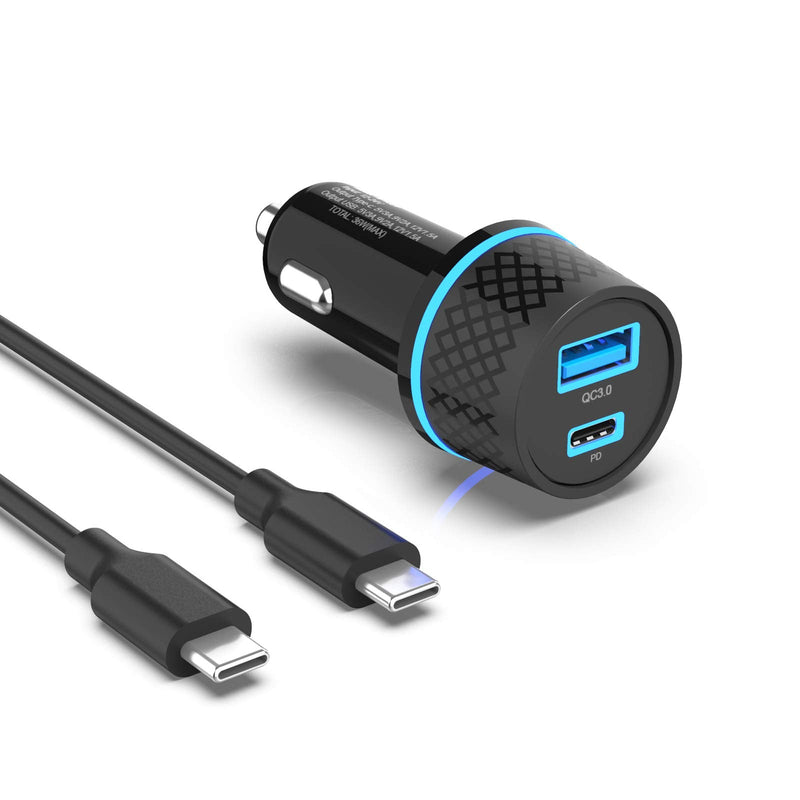 [Australia - AusPower] - USB C Car Charger Fit for Google Pixel 6 6 Pro 5 4A 4 3A 3 2,Pixel XL 2XL 3XL 4XL Phone Type C Fast Charging Cable AC Power Supply Adapter Cord 
