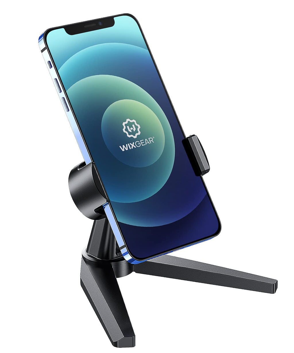 [Australia - AusPower] - Phone Holder for Desk, WixGear Premium Adjustable Phone Stand for Desk, Home Office Accessories, Desktop Phone Holder Mount for iPhone and All Smartphones 