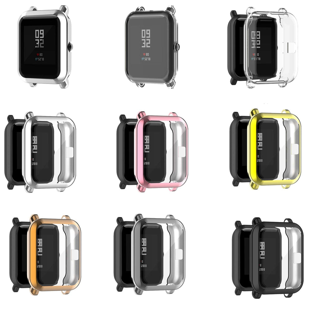 [Australia - AusPower] - Chofit 7 Pack Case Compatible with Amazfit GTS 2 Mini Protective Case All-Around TPU Anti-Scratch Case Bumper Cover for Amazfit GTS 2 Mini Smartwatch Accessories 