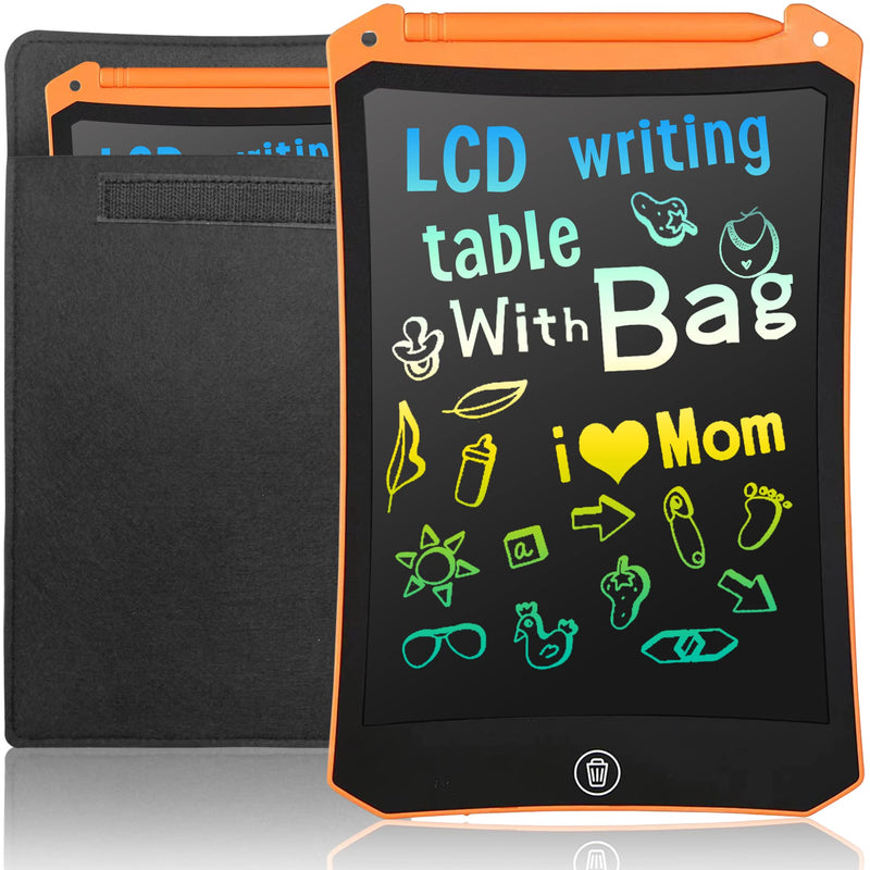 [Australia - AusPower] - LEYAOYAO LCD Writing Tablet, Colorful Drawing Tablet with Protect Bag, Kids Drawing Pad 8.5 Inch Doodle Board,Toddler Boy and Girl Learning Toys Gift for 3 4 5 6 Years Old (Orange) orange 