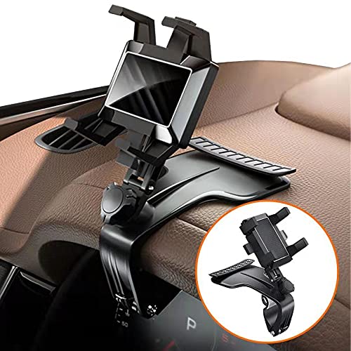[Australia - AusPower] - Universal Car Phone Mount- 1200° Rotation Phone Holder for Car- Multifunctional Car Phone Holder, Dashboard Phone Holder, Spida Mount, Suitable for 3 to 7 inch Smartphones, Black 