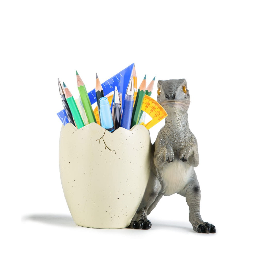 [Australia - AusPower] - Ballis Cute Pencil Holder Funny Dinosaur Desk Accessories,Pen Organizer for Home and Office Decorative Supplies,Decor Toothcup,Resin Gift for Man and Women 
