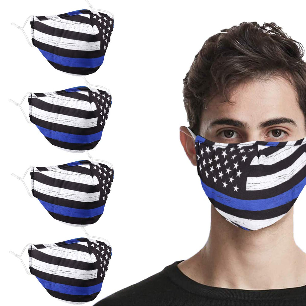 [Australia - AusPower] - Woplagyreat Breathable Washable Reusable Fashion Design Face Mask with Adjustable Ear Loops for Women Man Gift Flag 