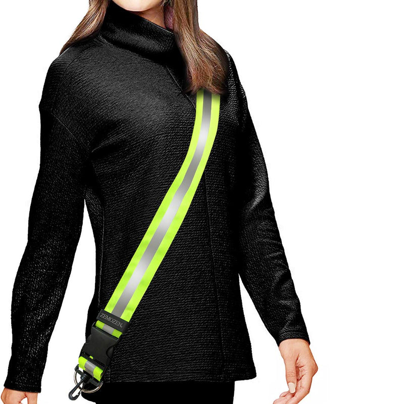 [Australia - AusPower] - High Visibility Safety Reflective Sash - A Perfect Substitute for Reflective Vest Reflective Jacket - Reflective Belt Adjustable, Stylish, Durable Night Safety Walking Gear for Men, Women, Kids 