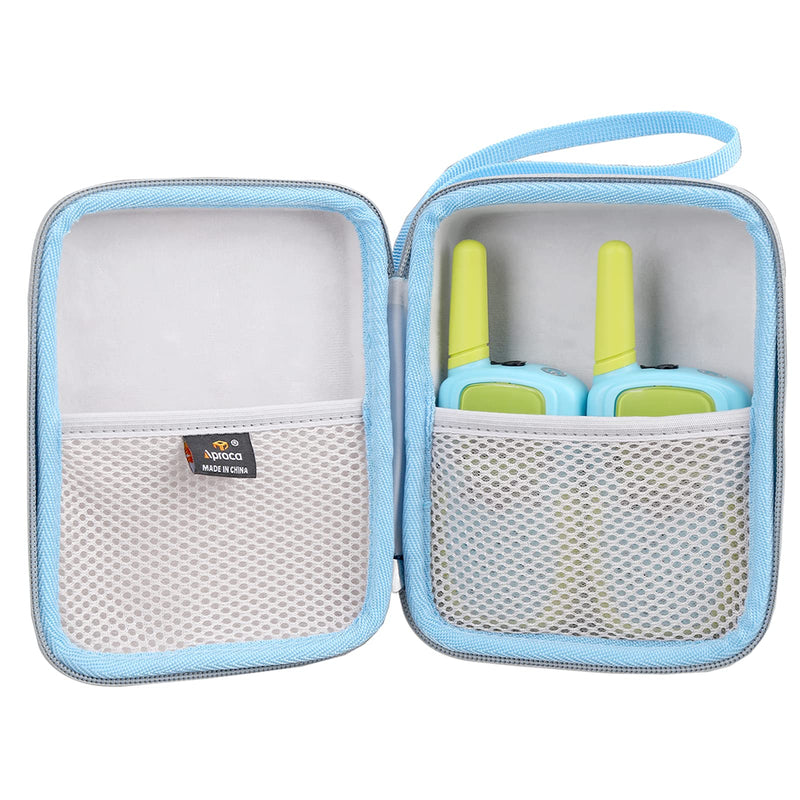 [Australia - AusPower] - Aproca Hard Storage Travel Case, for Selieve Walkie Talkies 22 Channels 2 Way Radio Toy Blue 