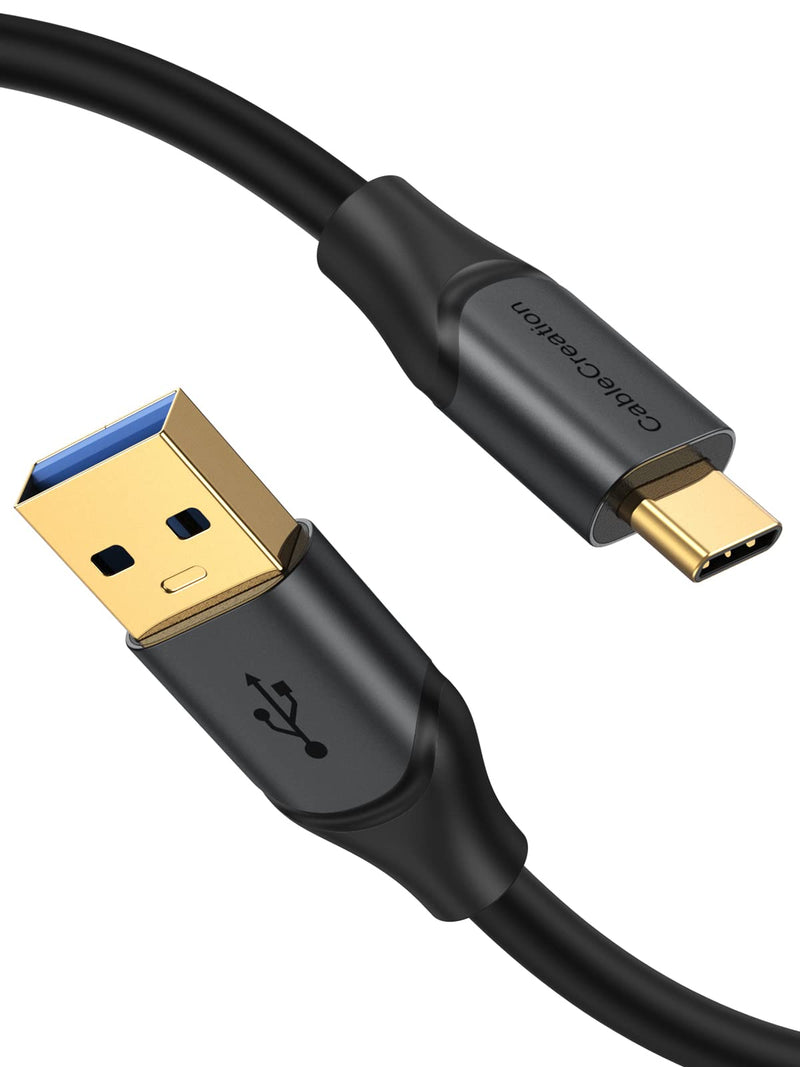 [Australia - AusPower] - CableCreation USB C to USB A Cable 5FT, USB C to USB 3.1 USB 3.2 Gen2 10Gbps USB A to C Data Cable, Fast Charging Cable Type C 60W 20V/3A for USB C External SSD MacBook Pro iPad S21, etc,1.5m Gray 5FT/1.5m 