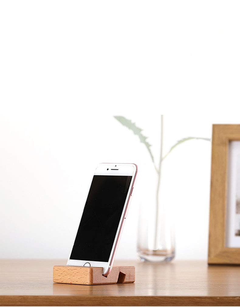 [Australia - AusPower] - Hoku Kai Cell Smart Phone Lightweight Wooden Wood Stand Dock Holder for Desk Compatible with iPhone Plus X XS Max XR Pro Android Galaxy 