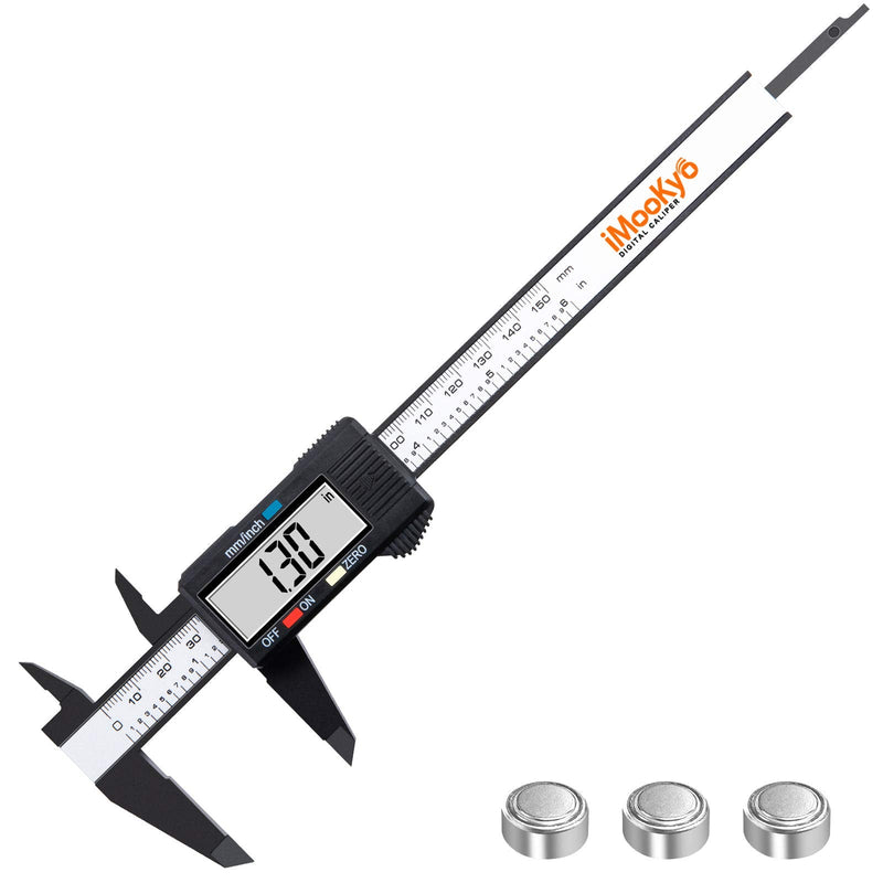 [Australia - AusPower] - Digital Caliper, 6 inch Micrometer with Large LCD Screen, Inch and Millimeter Conversion Vernier, Measuring Tool for Household DIY plastic 