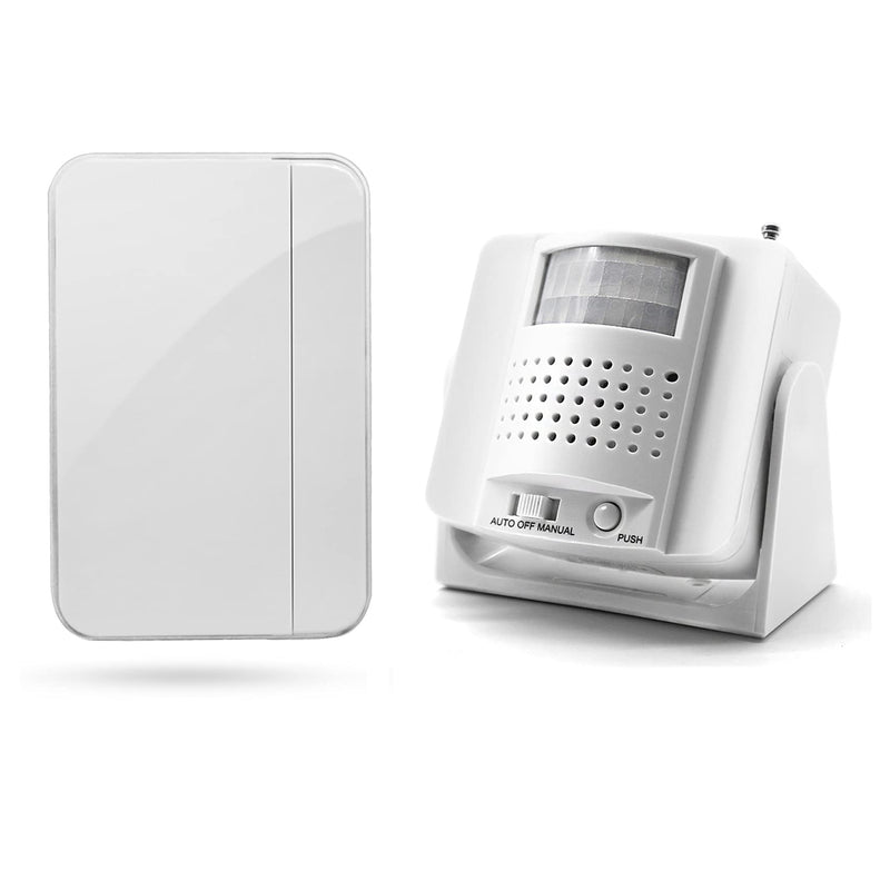 [Australia - AusPower] - Daytech Wireless Motion Sensor Alarm Indoor/Caregiver Pager Elderly/Movement Alarm/Motion Alarm for Home 1Motion Sensor 1Receiver 1Montion Sensor +1Receiver 