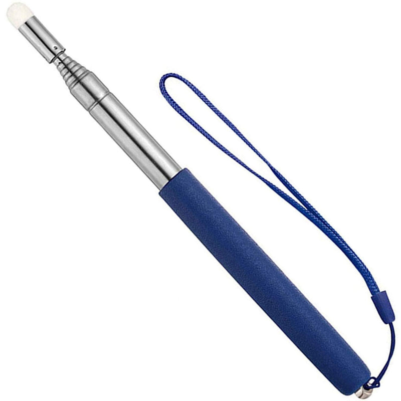 [Australia - AusPower] - Telescopic Teacher Pointer Stick with Hand Lanyard, Teaching Pointer for Classroom, Hand Pointer Extendable Pointer Stick Retractable Pointer Handheld Presenter Whiteboard Pointer (Blue) 