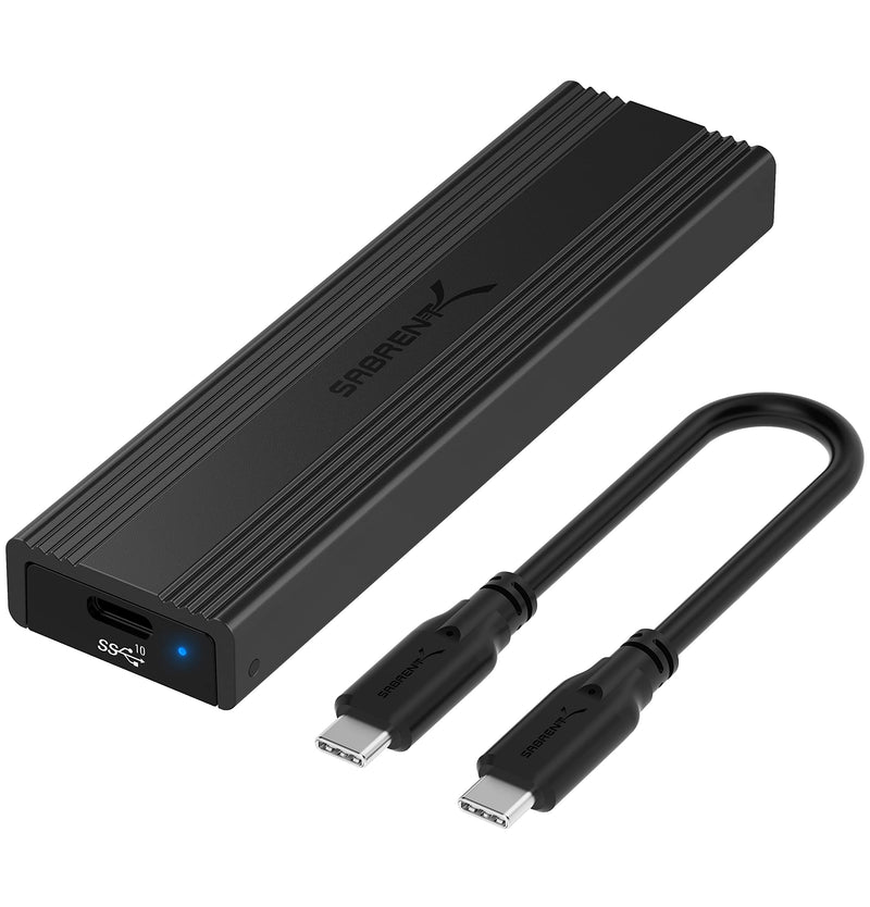 [Australia - AusPower] - SABRENT USB 3.2 Type-C Tool-Free Enclosure for M.2 PCIe NVMe and SATA SSDs (EC-SNVE) 