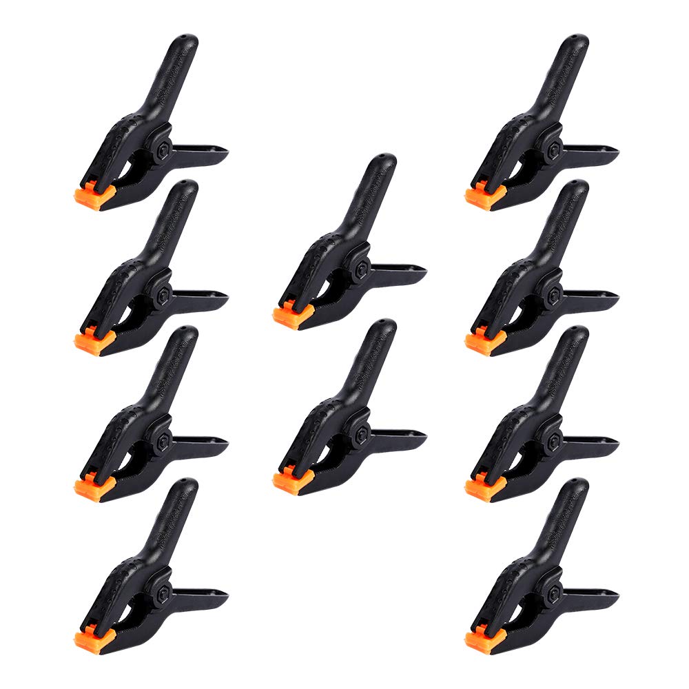 [Australia - AusPower] - 10 Packs of 3.5 inch Professional Plastic Small Spring Clamps Heavy Duty for Crafts or Plastic Clips and Backdrop Clips Clamps for Backdrop Stand,Photography, Home Improvement and so on 