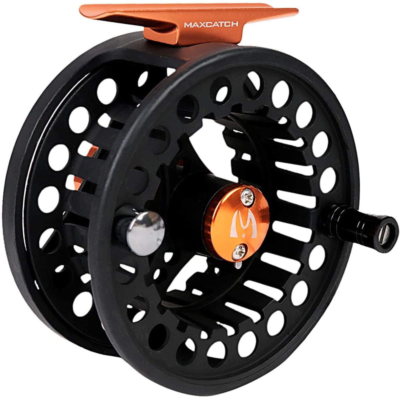 M MAXIMUMCATCH Maxcatch ECO Large Arbor Fly Fishing Reel (3/4wt 5/6wt  7/8wt) and Pre-Loaded Fly Reel with Line Combo Black Fly Reel (Without  Line) 2/3 weight