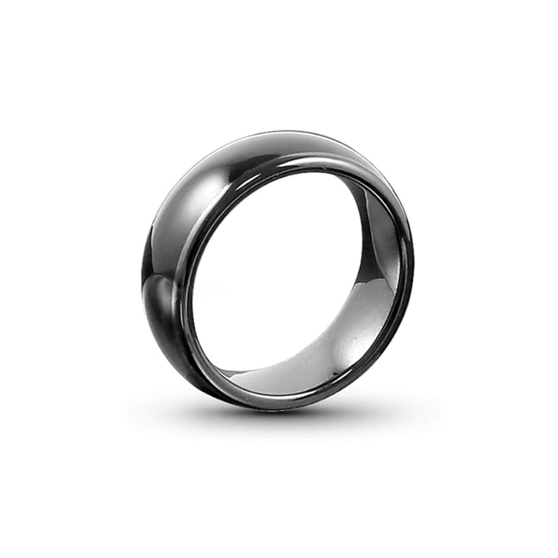 [Australia - AusPower] - HECERE T5577 or UID chip RFID Black Ceramics Smart Finger rewrite Ring 125KHZ/13.56MHZ Wear for Men or Women(UID 13.56MHZ-17MM) UID 13.56MHZ-17MM 