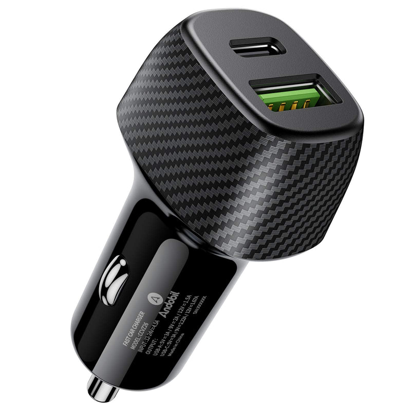 [Australia - AusPower] - [Newest & Fastest] andobil USB C Car Charger [Fast Charging & Power-Consuming APP Friendly] 38W Dual Port Car Adapter Compatible with Magsafe, iPhone 13, 13 Pro, 13 Pro Max, All iPad and iPad Pro 