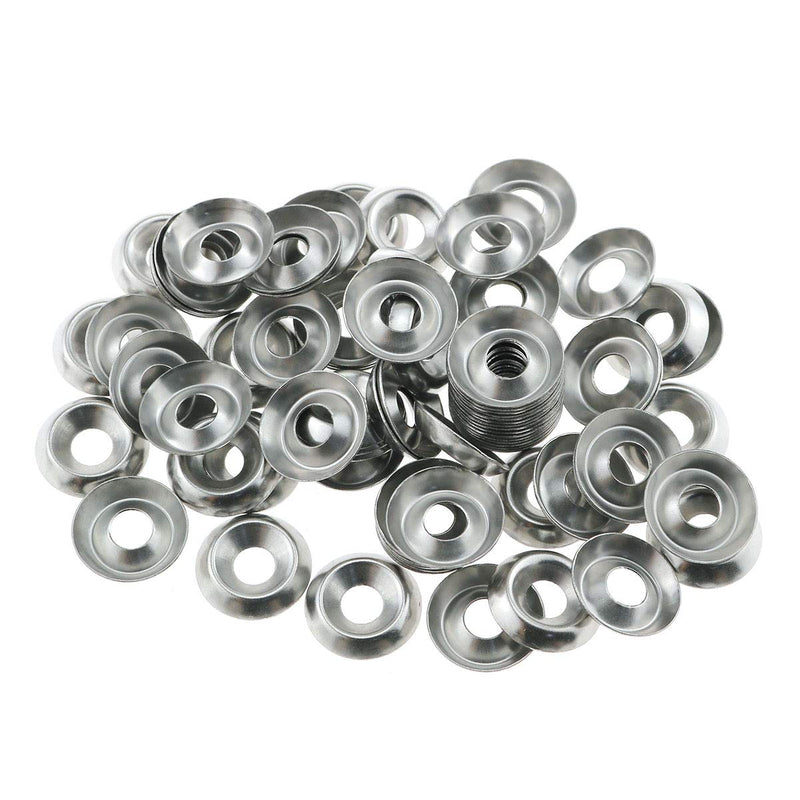 [Australia - AusPower] - E-outstanding #8 Countersunk Gasket 100PCS No.8 304 Stainless Steel Countersunk Finish Cup Washers Fasteners 