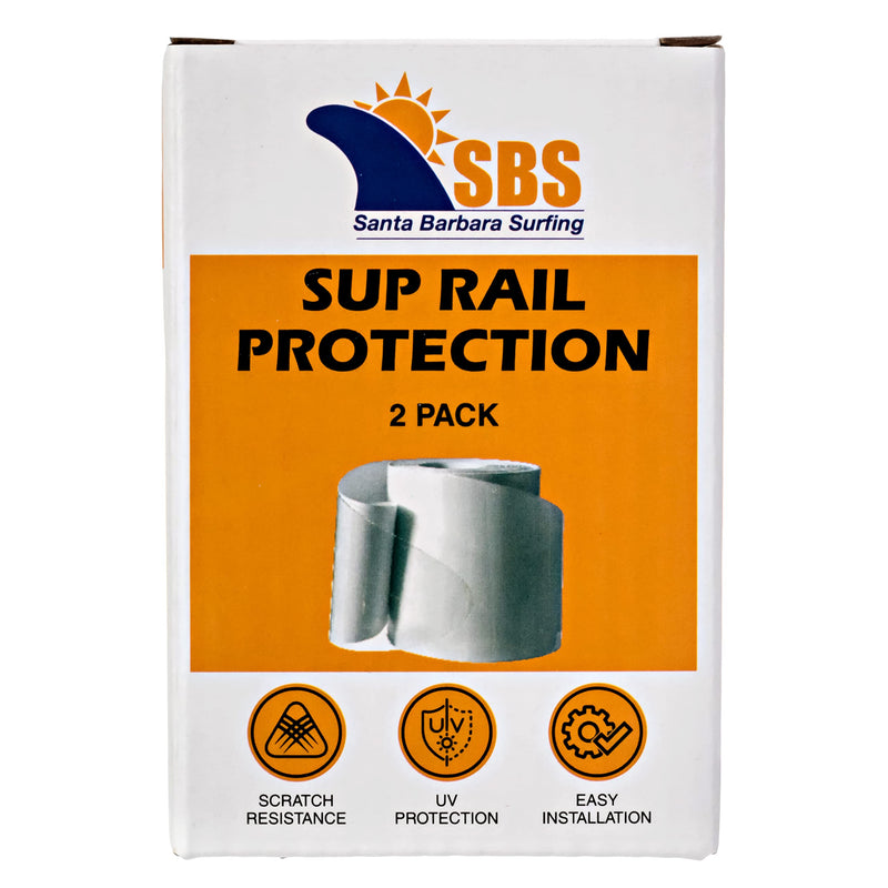 [Australia - AusPower] - Santa Barbara Surfing SBS Stand Up Paddle Board Rail Savers (Jumbo 83" x 3.5") - Clear SUP Protection 