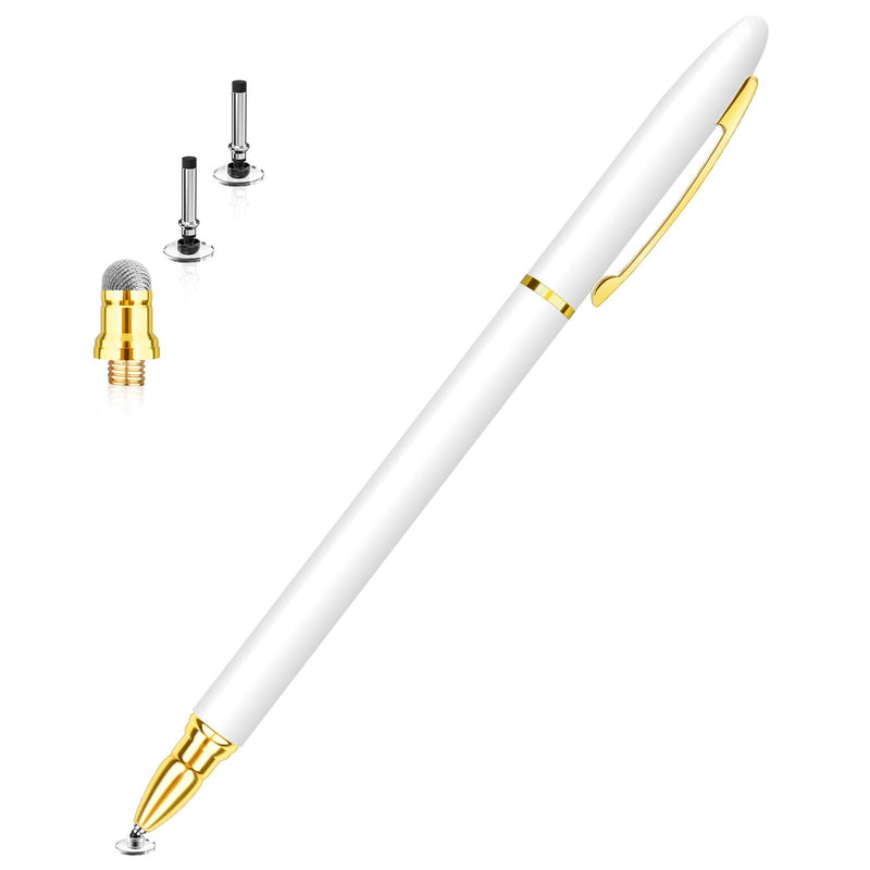 [Australia - AusPower] - Stylus Pens for Touch Screens, MEKO 2-in-1 Disc & Fiber Tips Universal High Precision Capacitive Stylus Pencil for Apple iPad Pro/Air/Mini, iPhone, Samsung Galaxy, Android, Tablet, Surface 