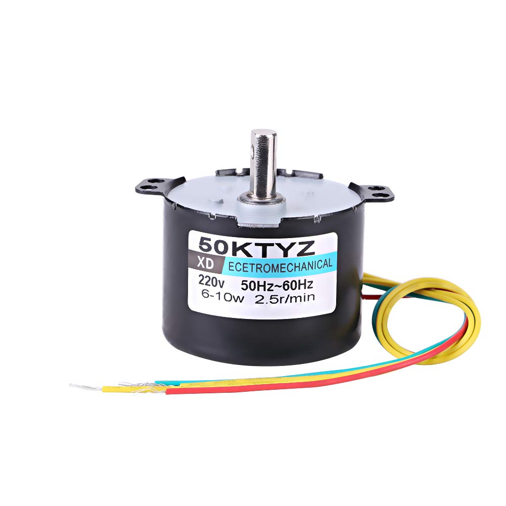 [Australia - AusPower] - AC220V 10W 0.5A Electric Motor, 2.5RPM/20RPM High Torque Permanent Magnet Synchronous Motor, CW/CCW(2.5RPM) 