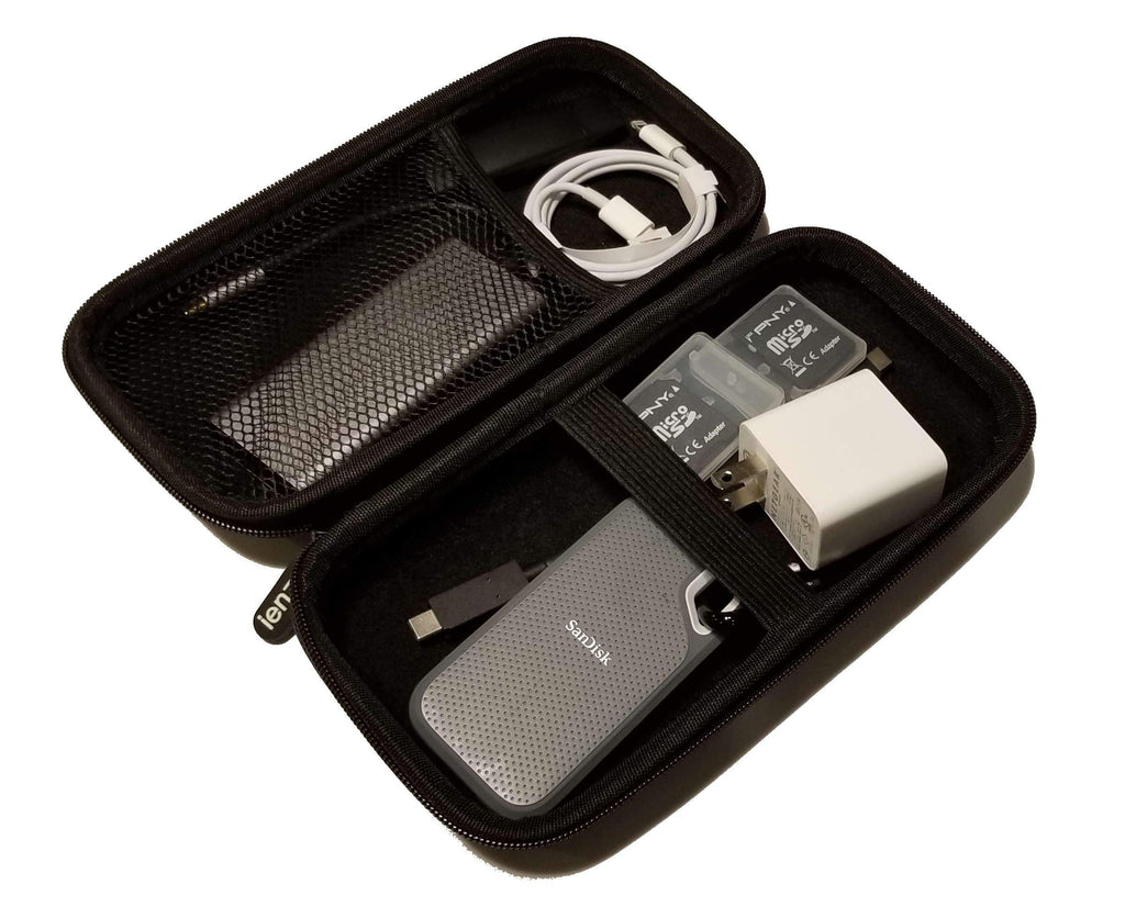 [Australia - AusPower] - Hard Protective Travel Case for Smartphone and Camera Accessories, Organize Your Charger, AC Adapter, Portable SSD Hard Drive, Cables, Earbuds & More in One Case (Note: Case Only) 