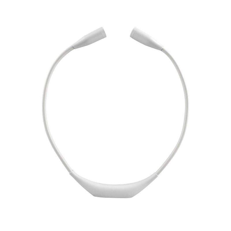 [Australia - AusPower] - QEBIDUM Led Neck Reading Light, Book Light for Reading in Bed, Necklamp Necklight Hands Free Hung USB Rechargeable Flexible Booklight, Night Reading Lamp for Indoor Knitting Outdoor Camping White 