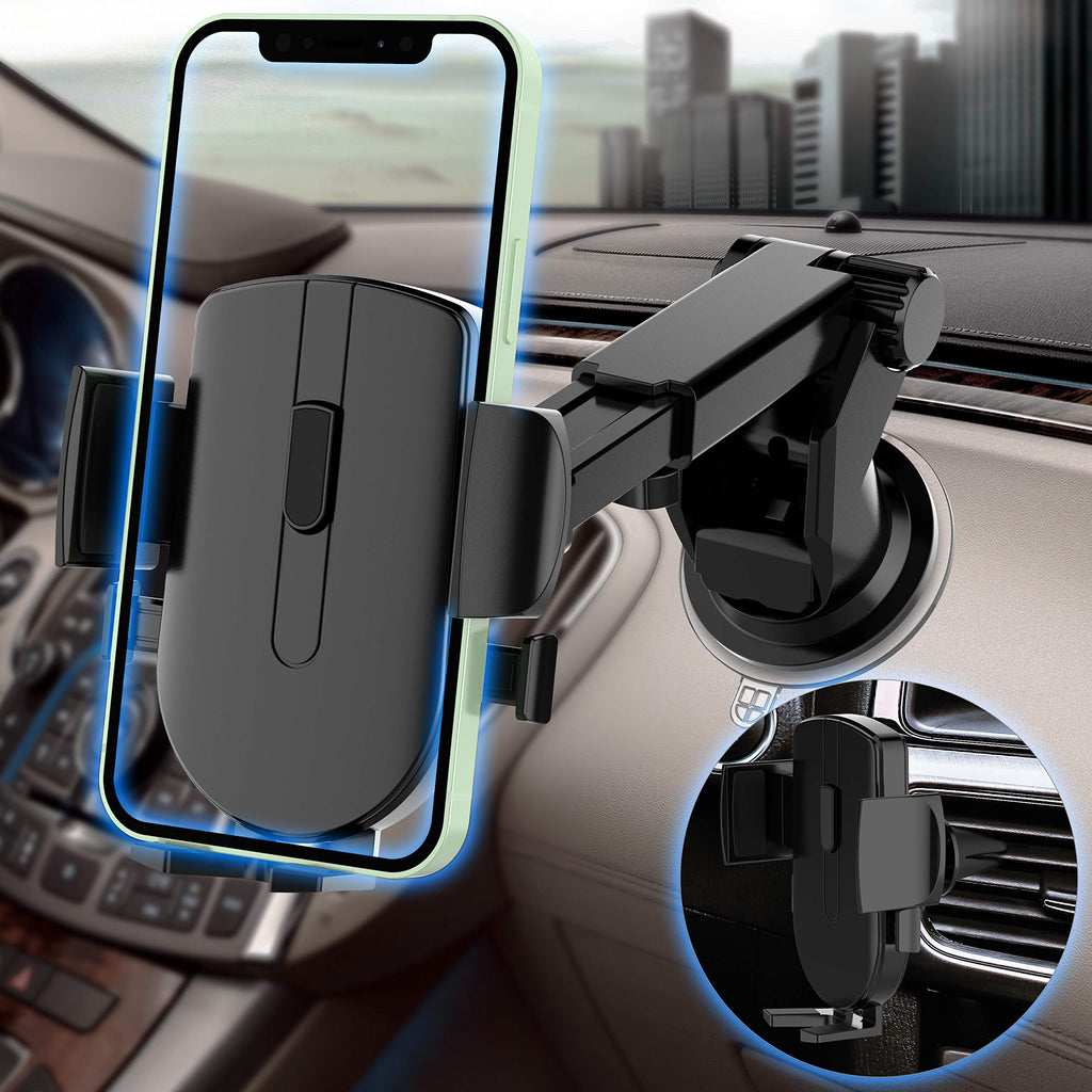 [Australia - AusPower] - UniSpg Phone Mount for Car Dashboard Windshield Car Phone Holder Mount Strong Suction Car Vent Phone Mount for iPhone 13 12 Pro Max 11 Xs Max XR 8 7 6s Plus Samsung Galaxy S21 S20 All Phones 