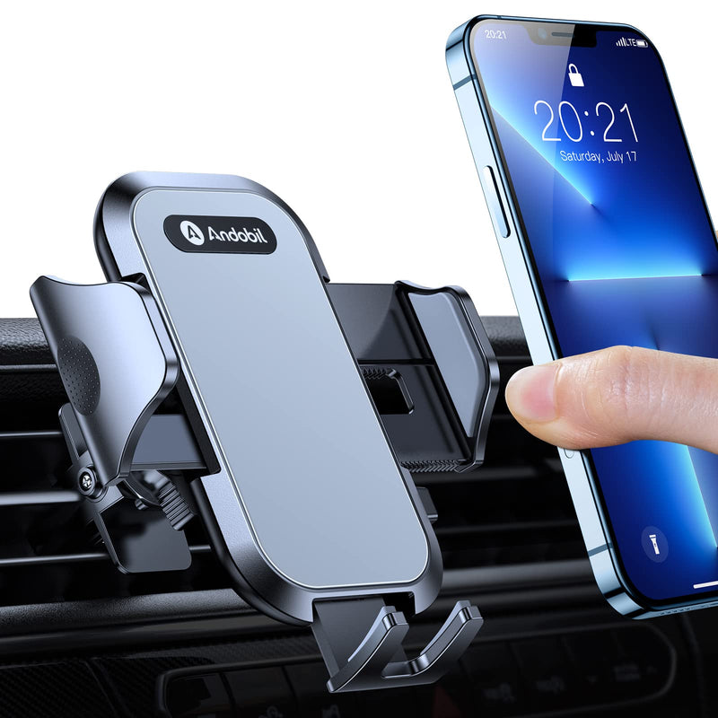 [Australia - AusPower] - andobil Car Vent Phone Holder Mount [Silicone Airbag] Compatible with Samsung Galaxy S22 S21 S20 Ultra iPhone 13 12 Pro Max , Easy Clamp Air Vent Phone Holder, 360 Adjustable Cell Phone Car Holder 