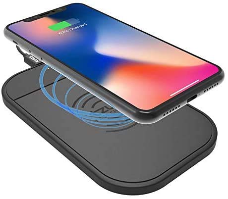 [Australia - AusPower] - tzumi Wireless Charger Qi-Certified 10W Max Fast Wireless Charging Pad Compatible with iPhone 13/13 Pro/13 Mini/13 Pro Max/12/SE 2020/11 /AirPods Pro, Samsung Galaxy S21/S20/Note 10/S10/Earbuds 