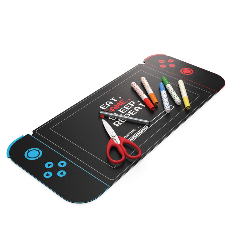 [Australia - AusPower] - Uncommon Desks Kid's Desk Mat - For Schoolwork Arts & Crafts - Fun Computer & Mouse Pad Blotter - Washable Cover - Student School Organizer - Cute Office, Home School Supplies - Game Controller Design 
