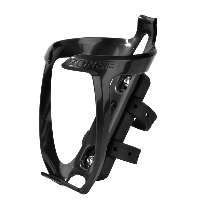 [Australia - AusPower] - ZONKIE Bicycle Bottle Cages, Plastic Bike Bottle Holder with Cage Mounting Base Black 