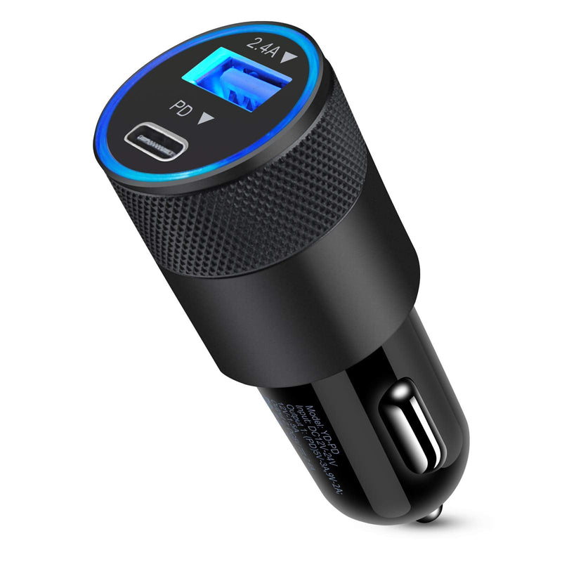 [Australia - AusPower] - USB C Car Charger,30W USB C Cigarette Lighter Adapter Car Fast Charger Adapter for Samsung Galaxy S22,S21 Ultra,S21FE,S20FE,A52,A12,A32,Note 20;iphone12 pro,13/13Pro/11;AirPods Pro,Google Pixel 6Pro,5 PD Car Charger(black) 