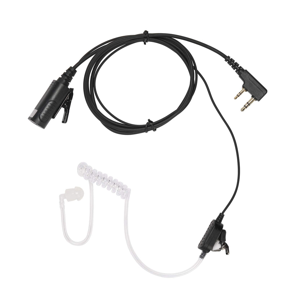 [Australia - AusPower] - Yolipar New HD-Mic Single-Wire Earpiece Surveillance Kit Compatible with Retevis BaoFeng, BTECH, Kenwood, Arcshell AR-5 Walkie Talkie with PTT Mic Tansparent Acoustic Tube Headset Accessories 