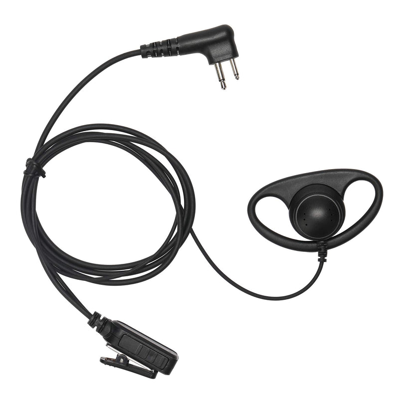 [Australia - AusPower] - Yolipar Earpiece Compatible with Motorola Radio CLS1410 CLS1110 CP200 GP300 GP2000 Walkie Talkie with PTT Mic 2 Pin Headset Single-Wire Surveillance Kit (D-Shaped) 